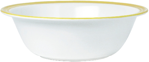 Waca Schüssel BISTRO, Inhalt: 1.600 ml, Durchmesser: 235 mm, Farbe: weiss/gelb, Material: Melamin
