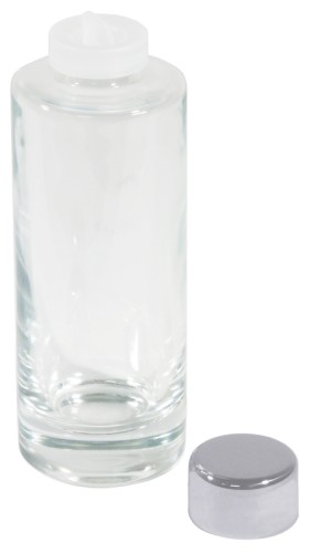 Ersatzeinsatz Essig mit Kappe zu Menage 2-teilig Essig  Öl, aus Edelstahl 18/10, hochglänzend, mit schweren, glatten Glaseinsätzen