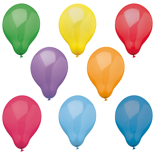 16 Luftballons Ø 25 cm farbig sortiert von PAPSTAR