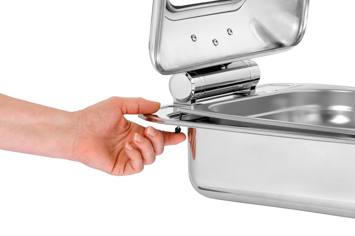Bartscher Chafing-Dish 2/3 Flexible | Funktionen: Warmhalten | Maße: 40 x 41,8 x 195 cm. Gewicht: 5,5 kg
