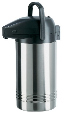 EMSA PRESIDENT Pump-Isolierkanne, 3,0 L Edelstahl/ schwarz.