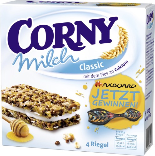 Corny Milch Riegel 4 x 30g 120G