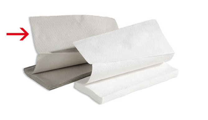 Fripa Universal Handtuchpapier V-Fold Eco Natur 11g, Tuchgröße: 245 x 230 mm, Inhalt: Paket à 20 x 250 Tücher = 5.000 Blatt,
