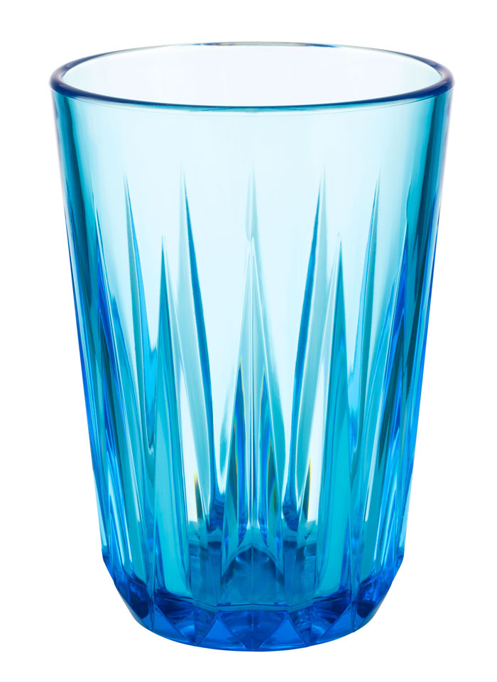 APS Trinkbecher -CRYSTAL-, Ø 7,5 cm, H: 11 cm, Tritan, blau, 0,2 Liter