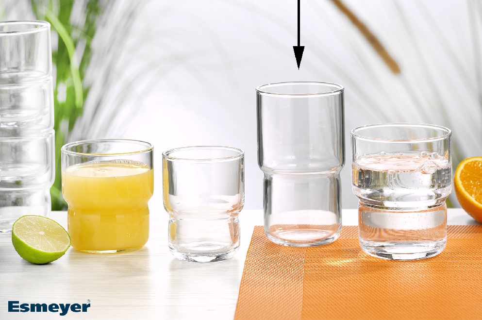 Wasserglas LOG, Inhalt: 0,32 Liter, Durchmesser: 70 mm, Höhe: 120 mm, stapelbar, gehärtetes Glas, Arcoroc.