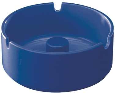 WACA Aschenbecher 125 mm Aschenbecher aus Melamin, stapelbar und glutfest, Farbe: kobaltblau