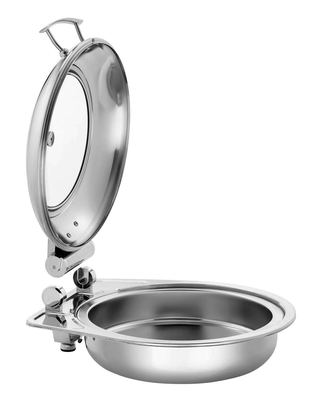 Bartscher Chafing-Dish 6,2L Flexible | Durchmesser Innenbehälter: 390 mm | Maße: 43,5 x 47,2 x 185 cm. Gewicht: 5,4 kg