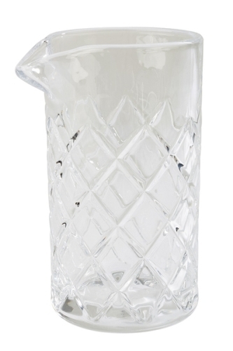 Rührglas mit Lippe Ø 9 cm, H: 16 cm, 0,5 Liter schwere Qualität spülmaschinengeeignet zerbrechlich Farbe: Transparent