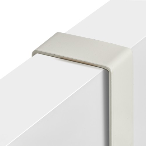 Türhängeleiste, Metall/Holz, weiß. Länge: 410 mm. Breite: 50 mm. Höhe: 250 mm