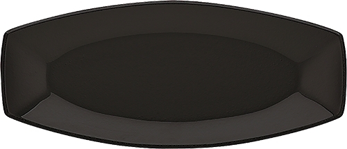 Schönwald Event Platte oval Schwarzglas, Nenngröße: 40, Ø 400x175mm