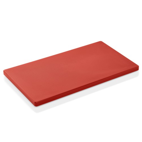 HACCP Schneidbrett, Material: Polyethylen. Farbe: rot.