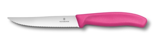 Victorinox Pizzamesser, pink, mit Wellen, 12 cm