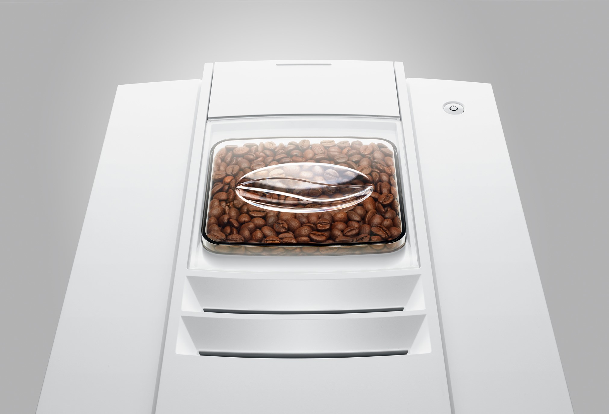 E4 (EA) Kaffeevollautomat in weiß, 1,9 Liter Füllmenge Wassertank, Breite 28cm, Höhe 34,5cm, Tiefe 44,4cm