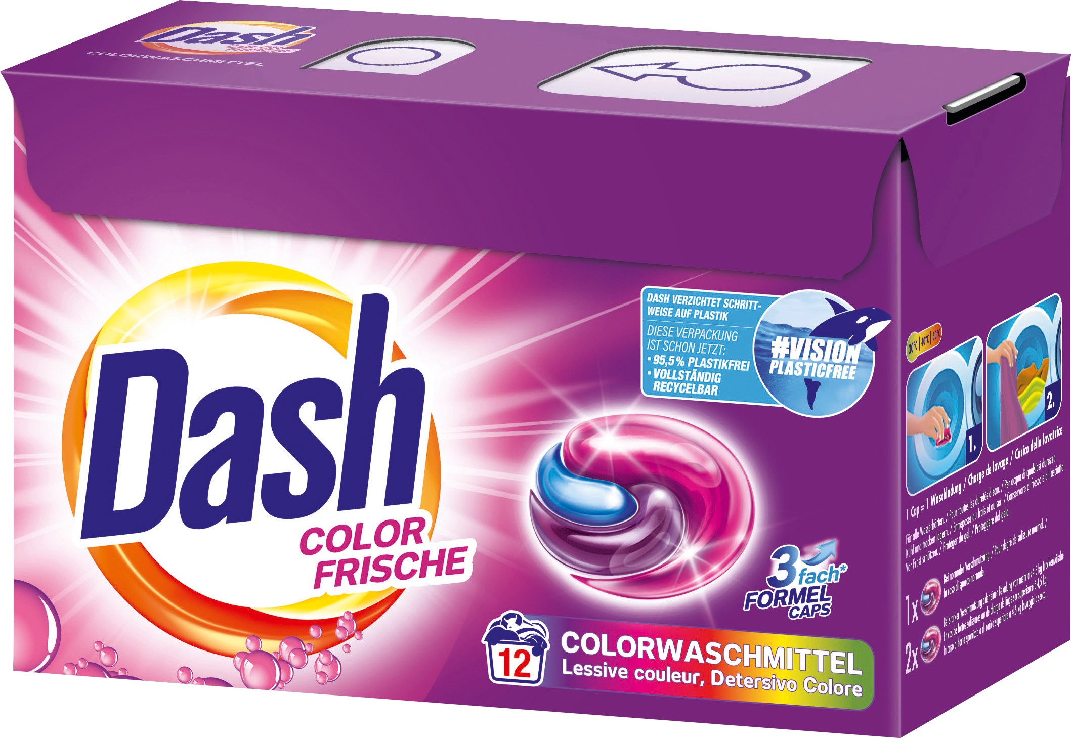 Dash Caps Color Frische 12 Waschladungen 318G