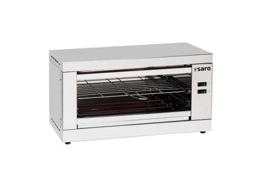 SARO Toaster Modell CIVAS Made in Europe - Material: Edelstahl - Krümellade - Für bis zu 6 Toasts per Rost - Ober- / Unterhitze getrennt
