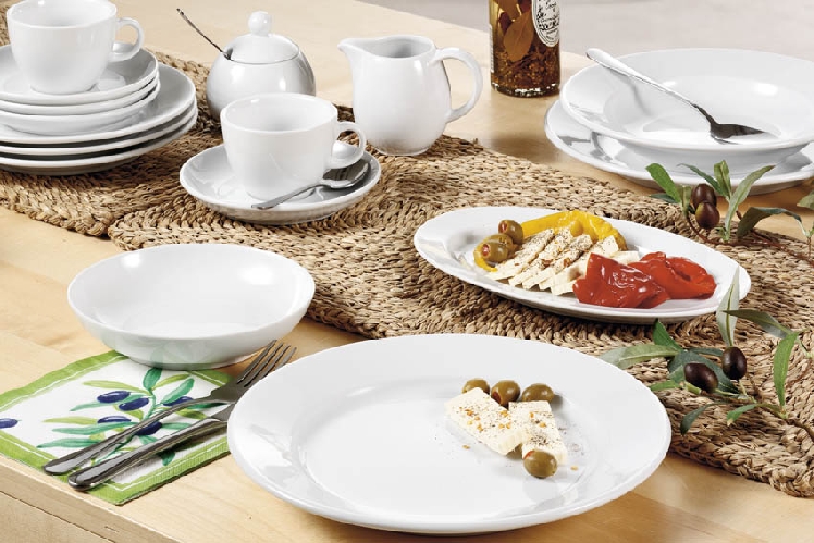 Frühstücksteller TOSCANA / MERAN, Durchmesser: 23 cm, Farbe: weiß, Seltmann Porzellan.