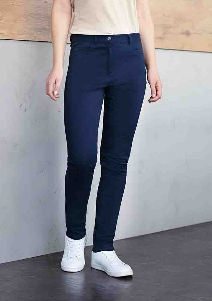 Damen 5-Pocket-Hose Classic-Stretch, aus nachhaltigem Material , Bio-Baumwolle - Größe: 38/s