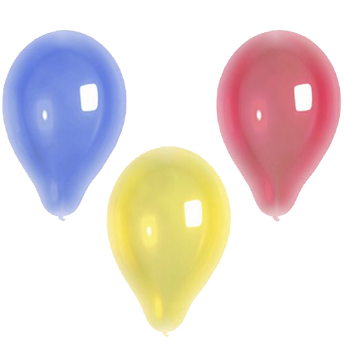 10 Luftballons Ø 25 cm farbig sortiert "Crystal" von PAPSTAR