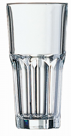 Wasserglas GRANITY, Inhalt: 0,2 Liter, Höhe: 128 mm, Durchmesser: 64 mm, stapelbar, für Heißgetränke geeignet.