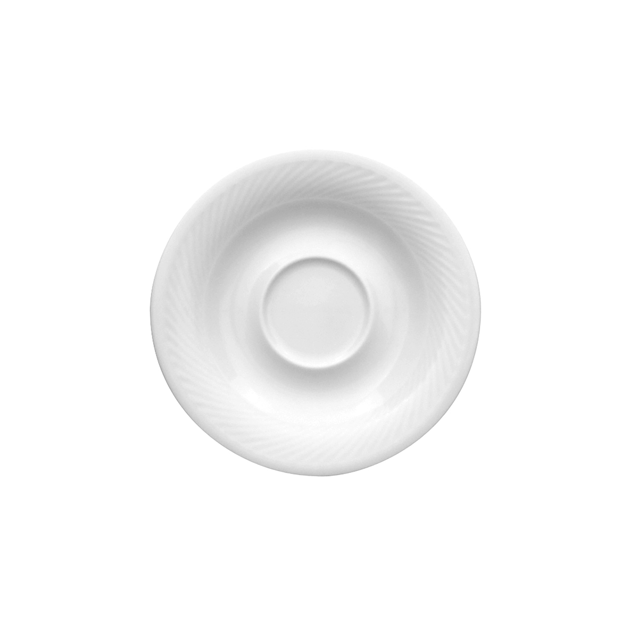 Kombi-Untertasse - Durchmesser 16,0 cm - Form SWING TIME - uni weiß - ohne Obertasse