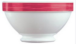 Suppenschale 0,51 l, stapelbar aus Opalglas Form Brush - Red / Rot Arcoroc