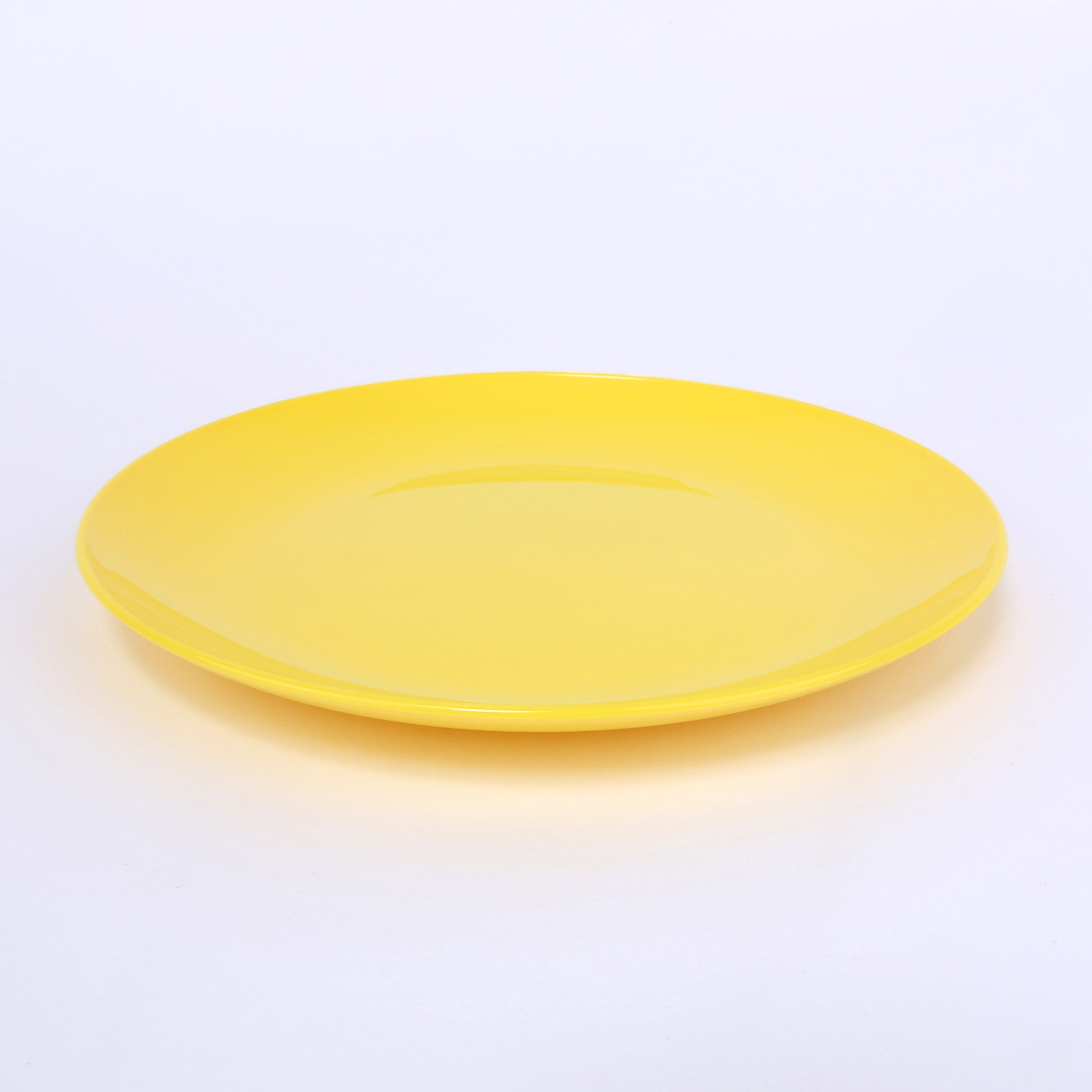 vaLon Zephyr Dessertteller 19 cm aus schadstofffreiem Kunststoff in der Farbe sonnengelb.