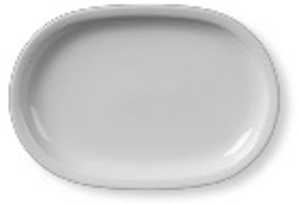 Platte oval - Länge 36,0 cm - Form TODAY - uni weiß