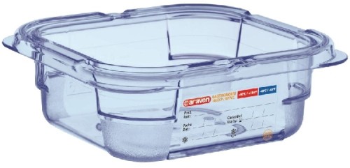 Araven 1/6 GN Lebensmittelbehälter blau 65mm