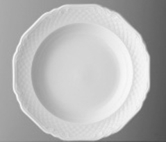 Teller flach - Durchmesser 17,0 cm - Form LA REINE - uni weiß