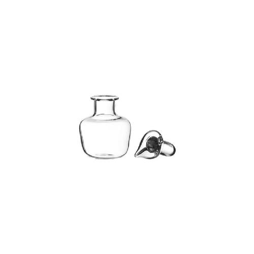 Miniatur-Glasflasche m. Glasstopfen, 0,03L