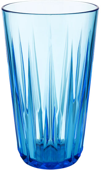 Trinkbecher -CRYSTAL- Ø 9 cm, H: 15,5 cm Tritan, 0,5 Liter Farbe: blue sky stapelbar Made in Germany bruchsicher
