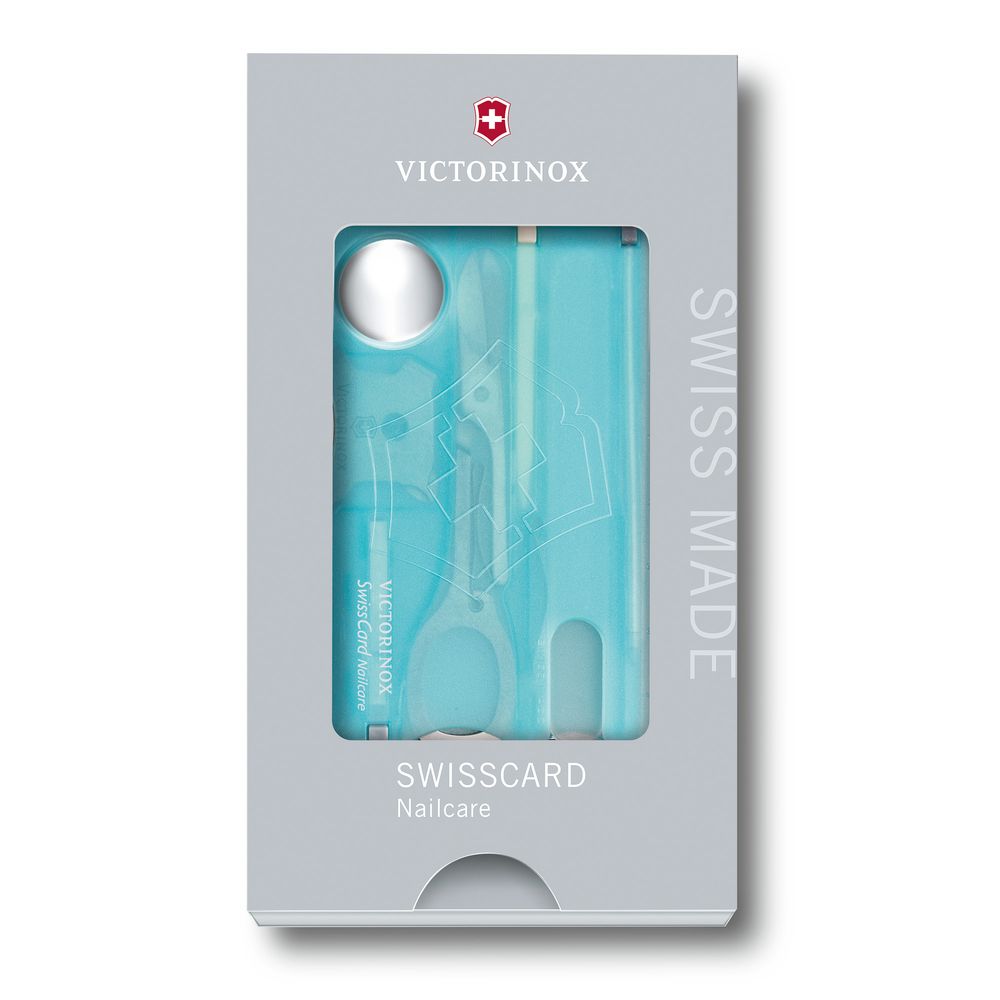 Victorinox SwissCard Nailcare, eisblau transluzent