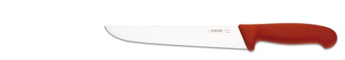 Giesser Schlachtmesser mit 21 cm Klingenlänge, roter Griff, Klinge aus hochwertigem Chrom-Molybdän-Stahl
