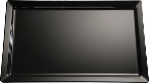 GN 1/1 Tablett -PURE- 53 x 32,5 cm, H: 3 cm Melamin, schwarz spülmaschinengeeignet stapelbar nicht mikrowellengeeignet