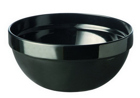 Melamin Schale Sarnia in schwarz, Kapazität: 0,25 Liter, Maß: Ø 12 cm, Höhe 5,5 cm.