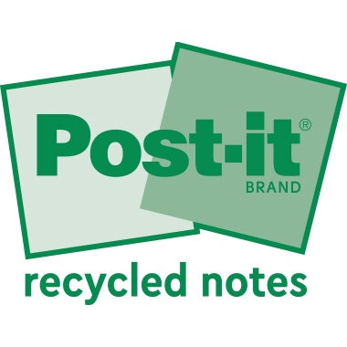 Post-it Haftnotiz Recycling Notes Tower Pastell Rainbow 51 x 38 mm (B x H) 2 x mint, 2 x flamingopink, 1 x gelb, 1 x hellblau 100