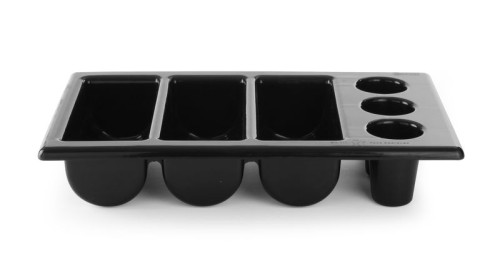 HENDI Besteckbehälter - 530x325x(H)105 mm schwarz Farbe