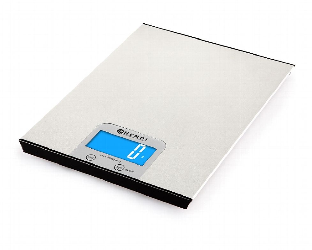 HENDI Digitale Küchenwaage - max: 5 kg - 1 g grad. - 200x151x(H)11 mm