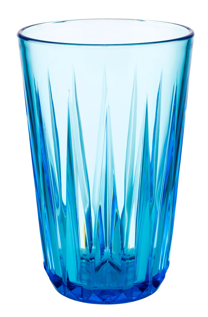 APS Trinkbecher -CRYSTAL-, Ø 8,5 cm, H: 14 cm, Tritan, blau, 0,4 Liter