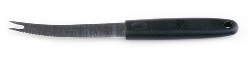 Cocktailmesser Länge ca. 21 cm Edelstahl Griff aus Polyamid mit 2 Zinken zum Aufspießen von Zitrusscheiben -ORANGE-