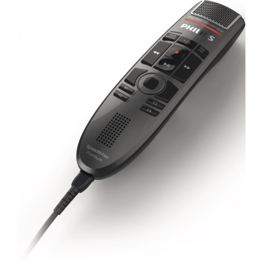 Philips Diktiermikrofon SpeechMike Premium Touch SMP3700 45 x 175 x 32 mm (B x H x T) USB 2.0 Aufnahme: 200-12.000,