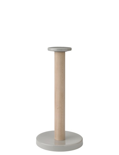 Emma Küchenrollehalter grey - Maße: 13,5 x 13,5 x 28 cm - von Stelton