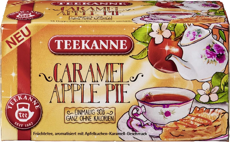 Teekanne Caramel Apple Pie Tassenportion mit Papierumhüllung Inhalt: 18 Beutel