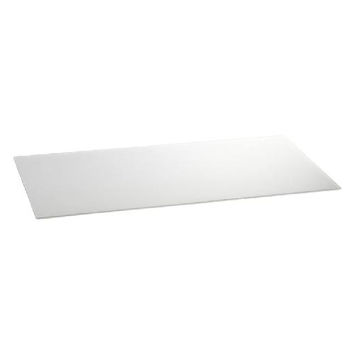 Glasplatte 80x40x0,4cm, weiß, 1er