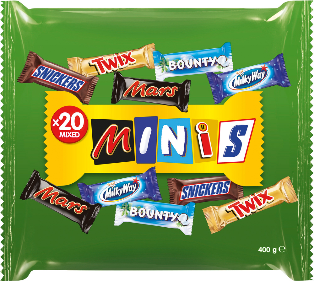 Mars Mixed Minis Schokolade Riegel 400G