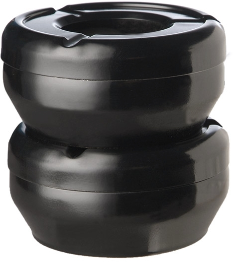 Windaschenbecher -CASUAL- Ø 10 cm, H: 4 cm Melamin, schwarz spülmaschinengeeignet stapelbar nicht mikrowellengeeignet keine