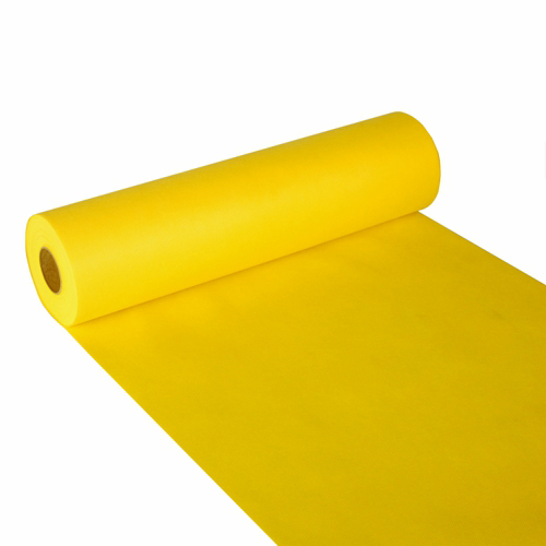 Tischläufer, stoffähnlich, Vlies "soft selection" 24 m x 40 cm gelb von PAPSTAR