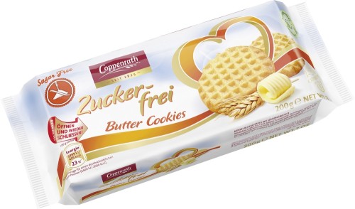Coppenrath Butter Cookies ohne Zucker 200G