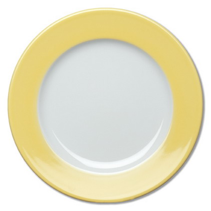 Dessertteller flach 20,0 cm, Farbe: light yellow / hellgelb,