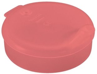 WACA Schnabelbecher-Oberteil 12 mm Öffnung aus PP, Farbe: rot-transluzent